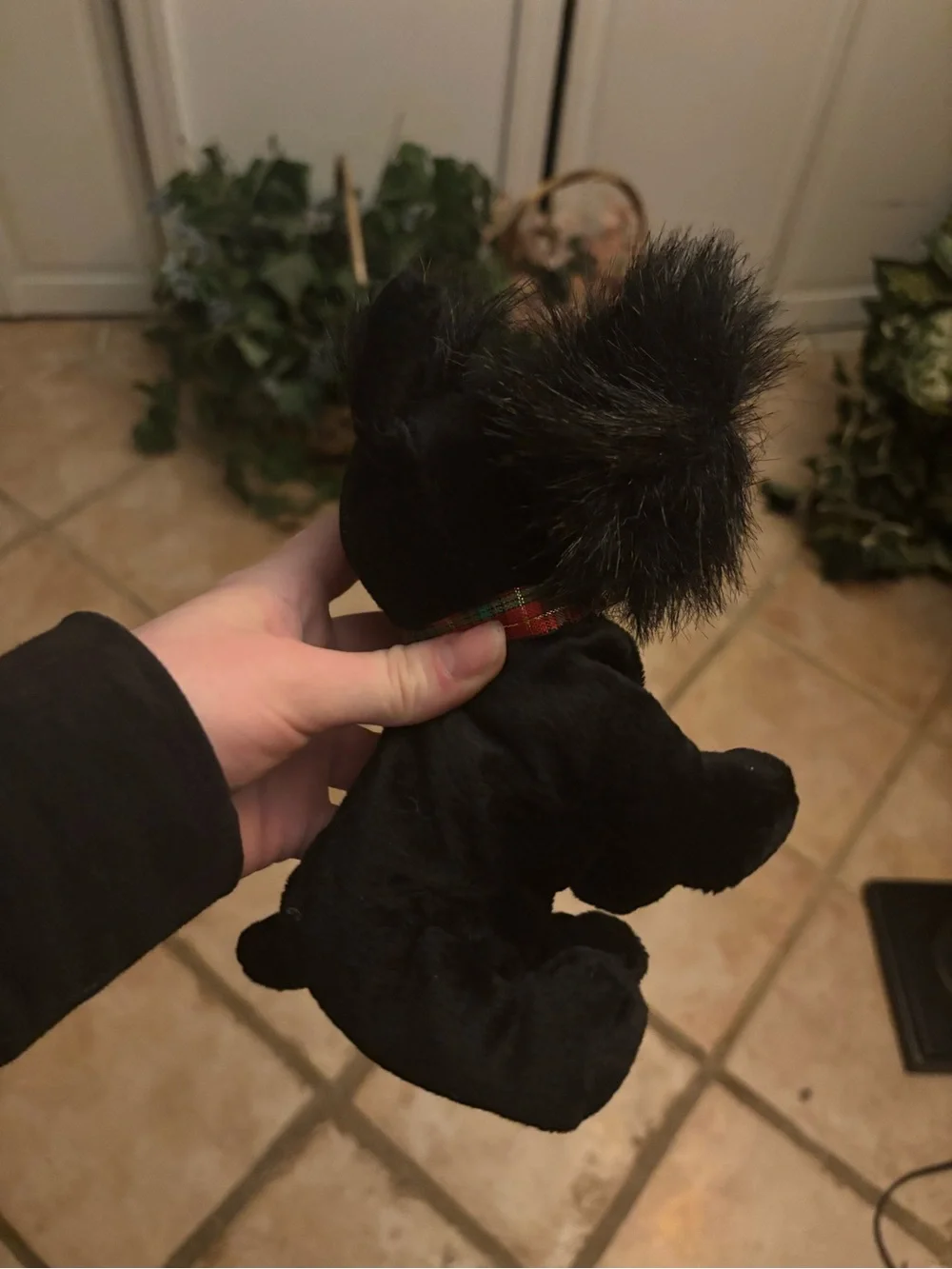 Plush Scottie Dog/December birthstone